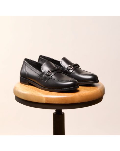 Mocassins en cuir Ramona noirs