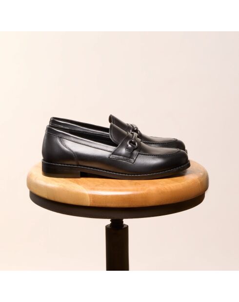 Mocassins en cuir Ramona noirs