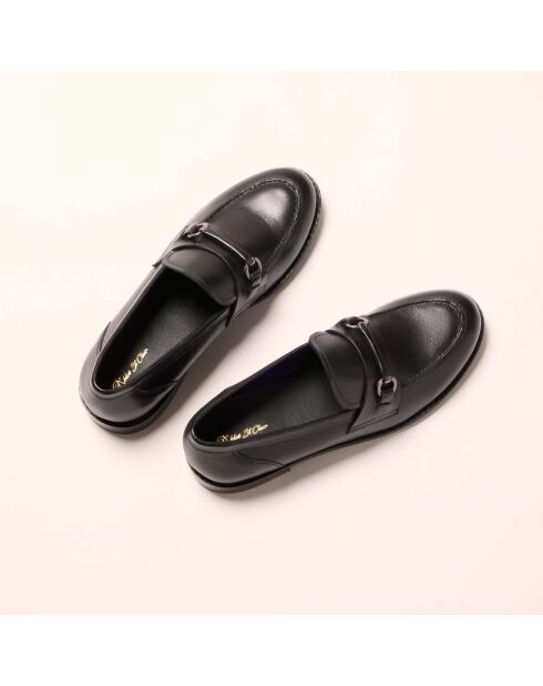 Mocassins en cuir Ramona noirs