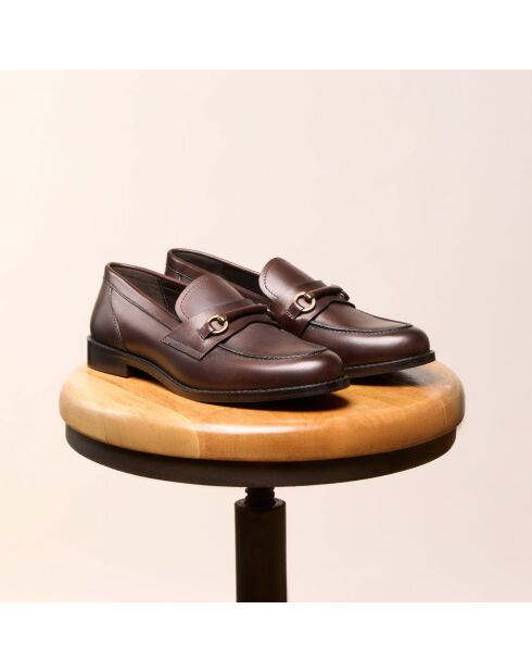 Mocassins en cuir Ramona marron