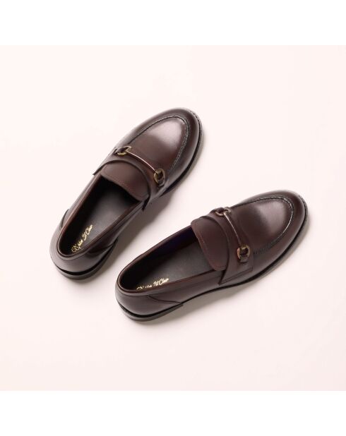 Mocassins en cuir Ramona marron