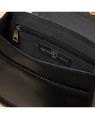 Sarah schwarze Schultertasche aus Leder - 25 x 19 x 9,5 cm