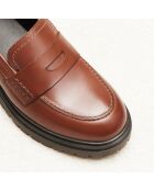 Mocassins en cuir Céline marron