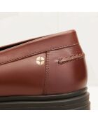 Mocassins en cuir Céline marron