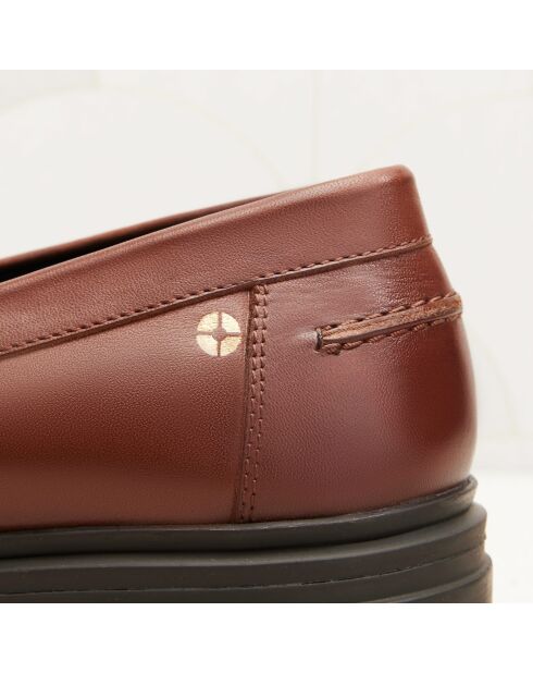 Mocassins en cuir Céline marron