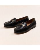 Mocassins en cuir Gaïa noirs