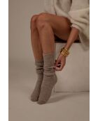 Socken aus kamelfarbener Alpakawolle