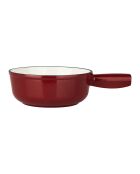 Tradifonte Fonduetopf aus emailliertem Gusseisen, Rot, 2 l