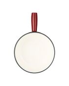 Tradifonte Fonduetopf aus emailliertem Gusseisen, Rot, 2 l