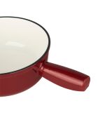 Tradifonte Fonduetopf aus emailliertem Gusseisen, Rot, 2 l