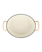 Cocotte en fonte d'acier émaillée recyclée Sitrabella beige - 6.5 L