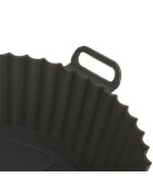 Panier de cuisson pour friteuse à air en silicone Frit Air gris - 25 x 7.5 x 23.5 cm