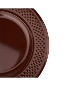 Service à vaisselle en faïence Grain Riz bordeaux - 12 pièces