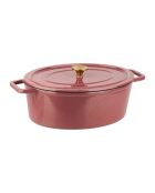 Kochtopf aus emailliertem Gusseisen, Paillette, glitzernd, Ocker, 6,5 l