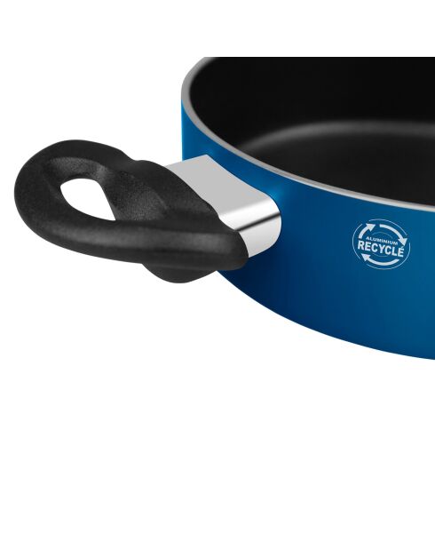 Casserole en aluminium Nomade bleue - 27.5 x 16.5 x 5.2 cm