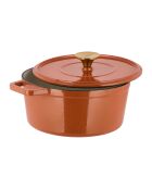 Cocotte en fonte d'acier émaillée Paillette orange pailleté - 2.5 L