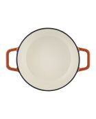 Cocotte en fonte d'acier émaillée Paillette orange pailleté - 2.5 L