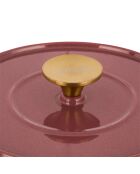 Cocotte en fonte d'acier émaillée Paillette ocre pailleté - 5 L