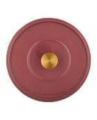 Cocotte en fonte d'acier émaillée Paillette ocre pailleté - 5 L