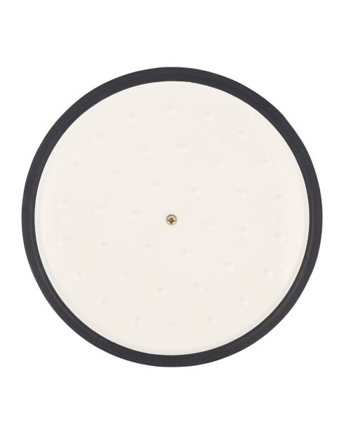 Cocotte en fonte d'acier émaillée Paillette ocre pailleté - 5 L