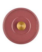 Schmortopf aus emailliertem Gusseisen, Paillette, glitzernd, Ocker, 2,5 l