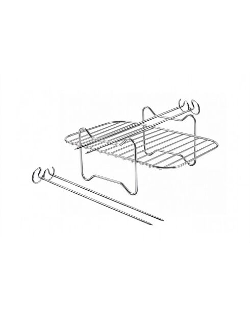 Grille de cuisson en inox Frit Air argenté - 14 x 8.2 x 20.5 cm