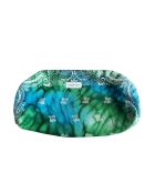 Clip-Clap katoenen etui groot groen/blauw - 40x21x10 cm