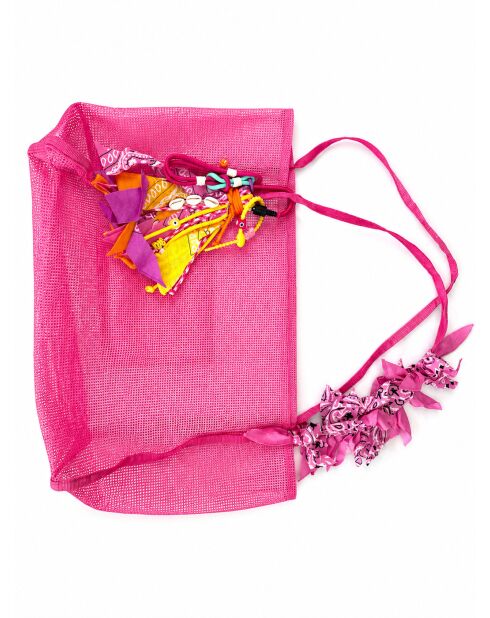 Roze tas uit één stuk - 70 cm