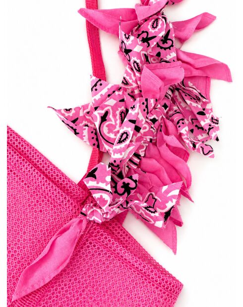 Roze tas uit één stuk - 70 cm