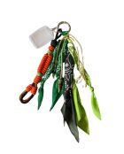 Groene bedeltas van Paracord katoen - 25 cm