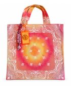 Borsa in tela stampata arancione - 65x45 cm