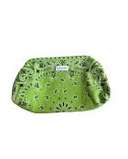 Pochette Clip Clap en coton grand format anis - 40x21x10 cm