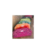 Pochette Clip Clap en coton grand format anis - 40x21x10 cm