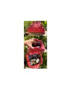 Pochette Clip Clap en coton grand format anis - 40x21x10 cm