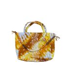 Borsa a tracolla gialla/bianca