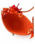 Oranje katoenen tas uit één stuk - 63 cm