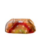 Pochette Clip Clap en coton grand format rose/orange/jaune - 40x21x10 cm