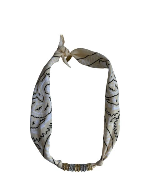 Collier en coton Gold and Silver mix nude