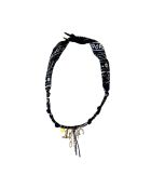 Schwarze Lasso Cowboy Lover Baumwollhalskette