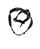 Collar de algodón Sancti con cadena negra