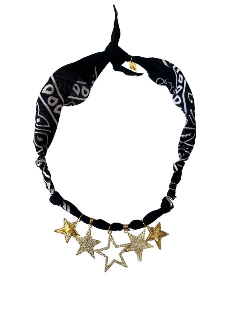 Schwarze Baumwollkette All Stars Cowboy Lover