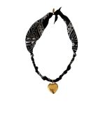 Collar de algodón negro One Love te amo