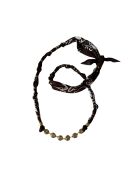 Collar de algodón con cadena de chocolate Dream Keeper