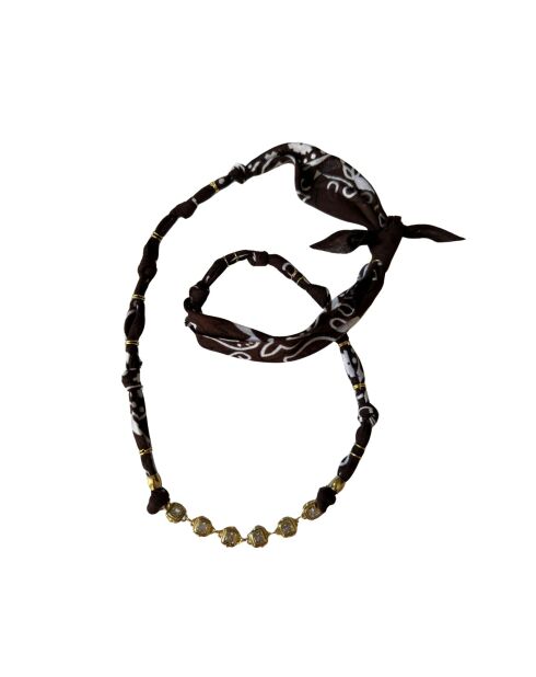 Collar de algodón con cadena de chocolate Dream Keeper