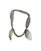 Collier en coton Gold and Silver chaîne dorée nude
