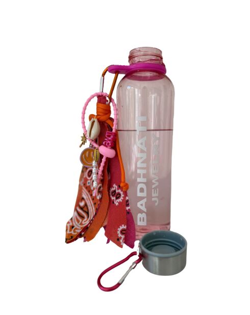 Rosafarbene Flasche