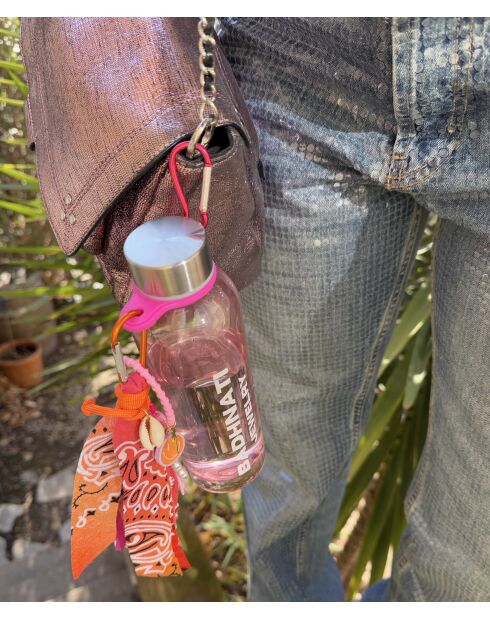 Rosafarbene Flasche
