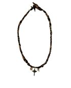 Collier en coton Sancti croix léopard