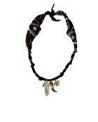 Collana Dream keeper in cotone con corno di cioccolato