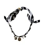 Collier en coton Sancti médaille oeil zèbre
